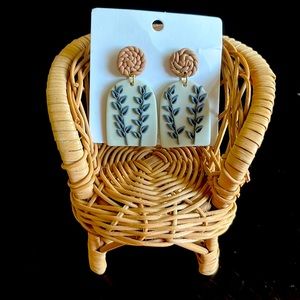 Trendy polymer clay statement earrings!